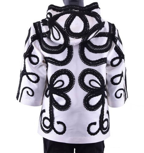 Stickerei Seide Weiß 05238 DOLCE /& GABBANA RUNWAY Torero /"Sacred Heart/" Hoody m