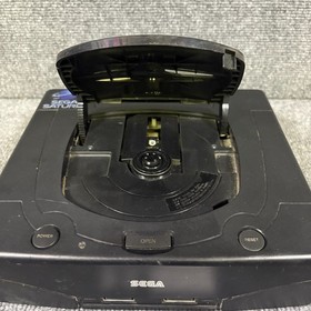 SEGA Saturn V2 MK-80000A Black Game Console Tested For Parts/Repair READ READ