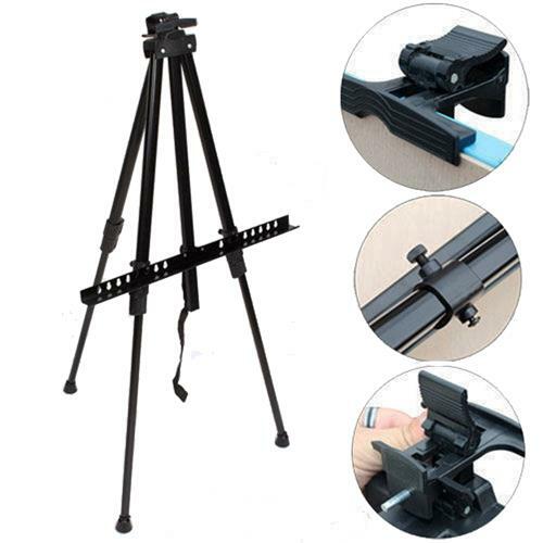 Folding Artist Telescopic Field Studio Painting Easel Tripod Display Stand W//Bag