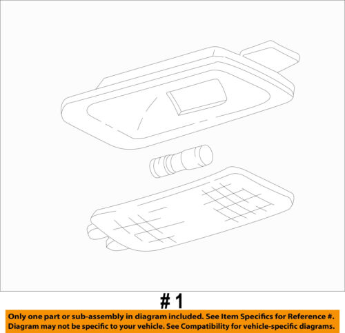 GM OEM Interior-Roof-Dome Reading Map Light 20980237