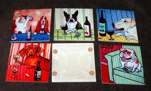 great dane birthday picture animal coaster dog art tile