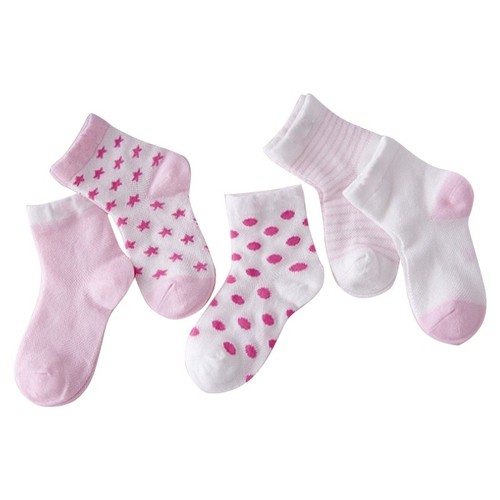 5 Pairs Newborn Baby Boy Girl Infant Toddler Cute Anti-Slip Cotton Floor Sock