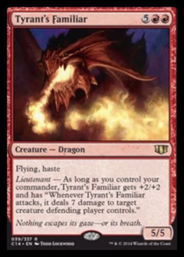 English -BFG- MTG Magic 4x x4 Tyrant/'s Familiar Commander 2014 Near Mint
