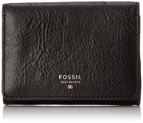 Fossil Original SL6686001 Black Sydney Gusseted Key Case Leather Women/'s Wallet