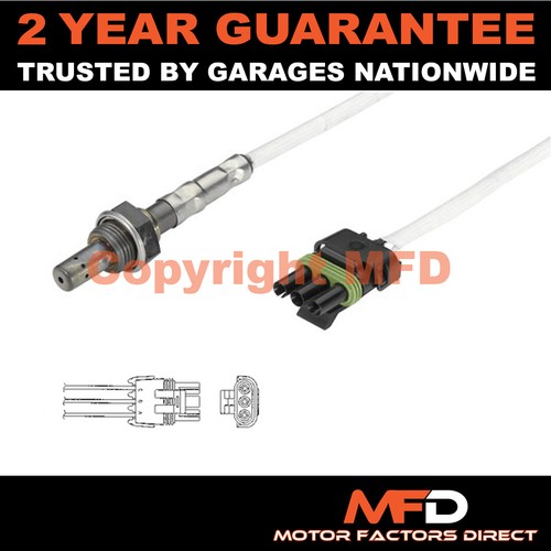3 WIRE FRONT LAMBDA OXYGEN SENSOR O2 EXHAUST PROBE RENAULT R 19 1.8 16V 1989-