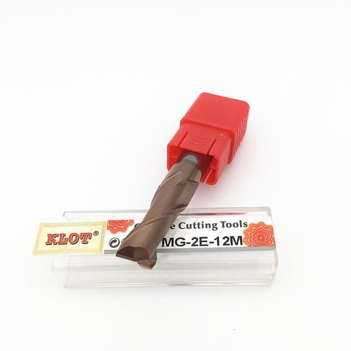 KLOT HRC60 Ultra Hard TiCN Coated Solid Carbide End Mill 1mm-20mm 2-Flute CNC