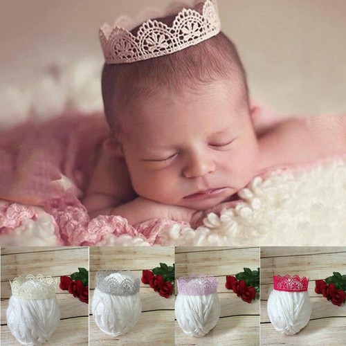 Lace Crown Headband Newborn Accessories Baby Hairband Photography Props
