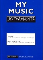 Blue MY MUSIC JOT-A-NOTE Practice Notebook