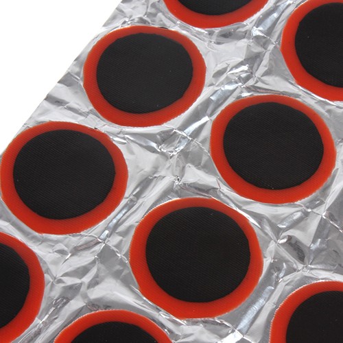 New Round 48 Rubber Patch Bicycle Tire Tyre Puncture Repair Piece Kit 1Set Deko