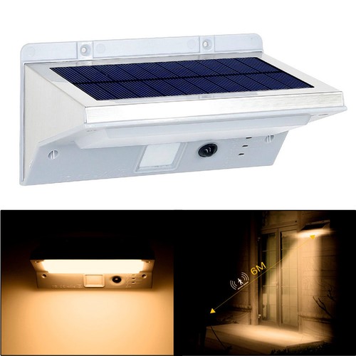 21LED Solar Lights Détecteur De Mouvement Mur Lumière Extérieur Imperméable Jardin Lampe De Cour