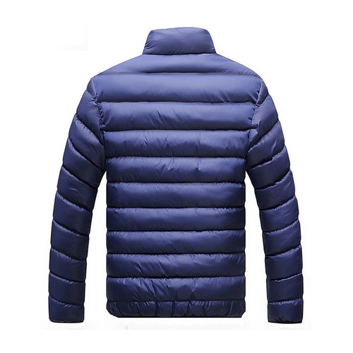 Men Winter Warm Cotton Padded Down Coat Slim Thick Outerwear Parka Casual Jacket