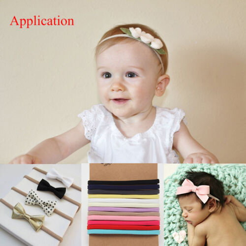 Lovely Velvet Headbands for Baby Girls Bows Elastic Hair Bands Hair Accessories