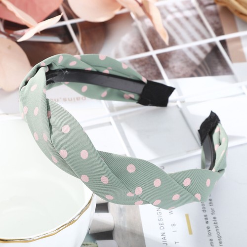 Simple Cruz Cinta para el pelo vincha Trenzado Diadema Puntos Rayas Accesorios para mujer