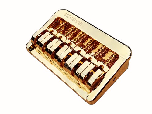 Babicz Full Contact Hardware Fixed 6 Hardtail Guitar Bridge Gold
