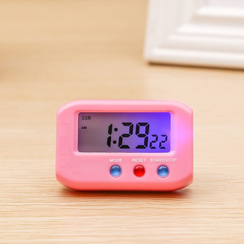 Neu LCD Digital Wecker Tischuhr wecker Snooze Datum Temperatur Licht Sensor
