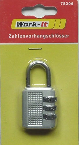 Schlösser mit Code NEU! 3 Stück Zahlenschlösser individuell einstellbar