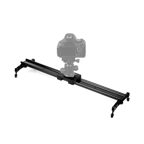 Commlite 60cm 24/"DSLR Camera Slider Dolly Video Stabilizer System Sliding Track