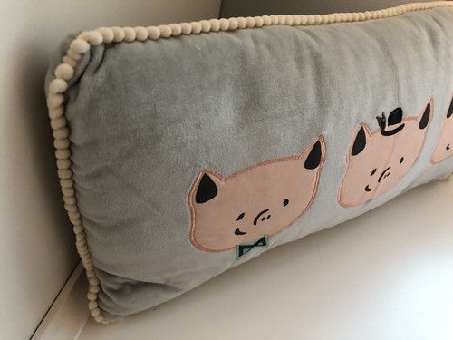 Hallmark Baby Decorative Pillow with Three Little Pig Faces