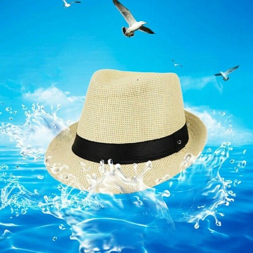 Baby Kids Boy Girl Hat Cap Breathable Hat Summer Beach Straw Sun Hat in Fashion