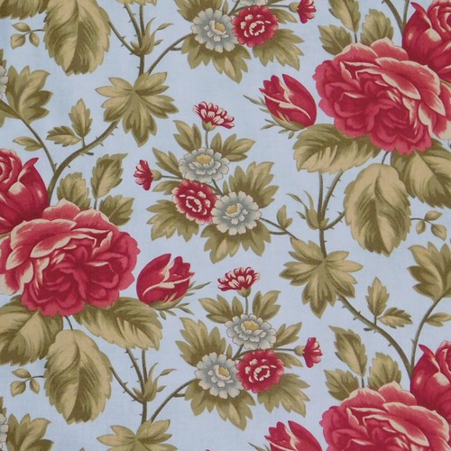 Patchwork Quilting Sewing Fabric MODA ROSEWOOD FLORAL ROSES 50x55cm FQ New