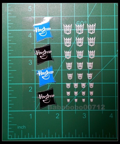 New Decepticons Symbol hollow Hasbro mini stickers for toy transformers instock