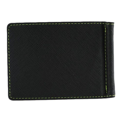 Mens Slim Bifold Front Pocket Wallet with Money Clip I6Y5