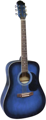 4//4 WESTERNGITARRE BLUEBURST 41/" JAHRESKRACHER LINDE STAHLSAITEN GITARRE