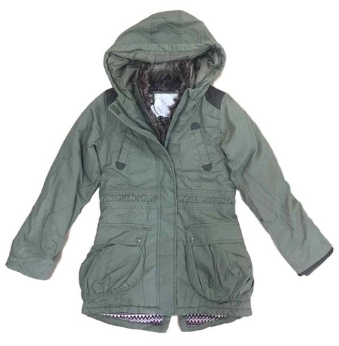 Le Ragazze Cappotto Marks /& Spencer /"secondi/" con cappuccio TERMICO IMBOTTITO PELLICCIA SINT collare cappotto