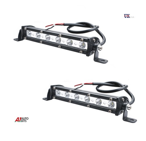 2 X 18w Led Arbeit Lichtleiste Scheinwerfer Offroad Auto Lkw SUV 12v 24v