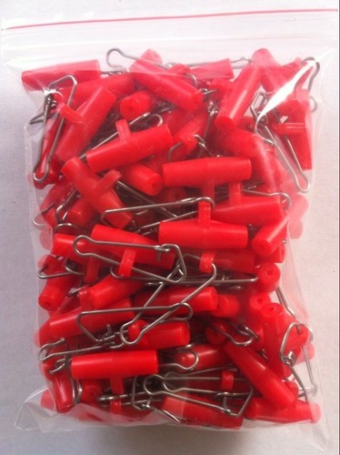 100 Pièces Acier Inoxydable Pêche en mer zip slider mer wishbone pp gratuit /& grande qualité!