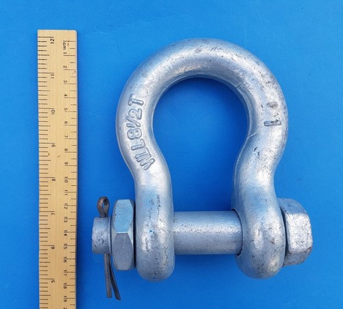 split pin New 8.5 ton heavy duty bow shackle with nut//bolt