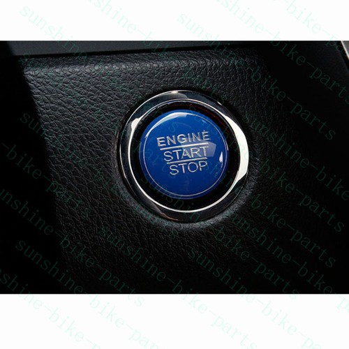 1pcs For Toyota Camry 2018 Car BLUE ABS Engine Start Stop Decorative Frame Trim