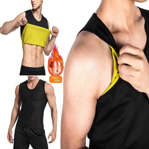 Men Neoprene Vest Cami Hot Shaper Gym Women Sauna Sweat Thermal Tank Girdle Cami