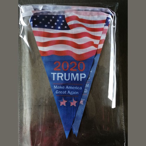 Donald Trump 2020 String Flag Banner for Party Decor Parades 25 Flags Hot Sale
