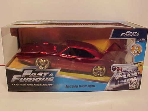 Red Dom/'s Dodge Charger Daytona Fast /& Furious 1//24 Scale