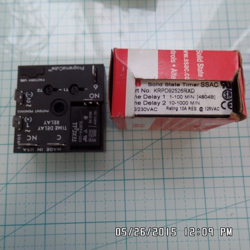ABB krpd 92526RX Solid State Timer SSAC tiempo 2 Retraso Relé Ajustable