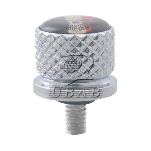 Chrome France Flag Skull Head Motor Fender Rear Seat Bolt Nut for Harley
