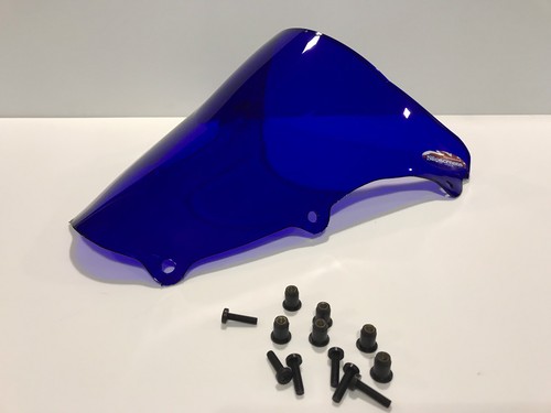 Suzuki SV 650 1000 2003 ONWARDS DOUBLE DOUBLE SCREEN BLUE FREE FIXINGS.