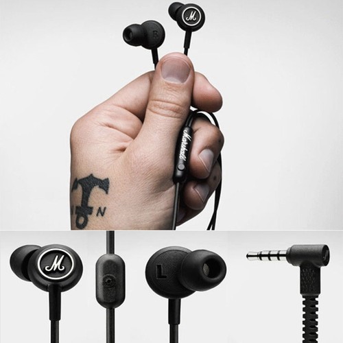 Brand new Marshall Mode Earphones In-Ear Earbuds Microphone Remote Stereo bass