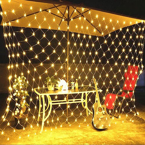 3M*2M Mesh LED Net Fairy String Curtain Lights Party Xmas Decor Outdoor Light EU