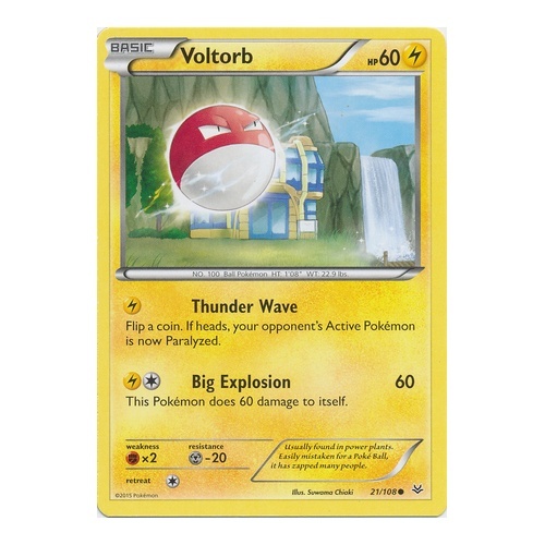 POKEMON XY ROARING SKIES 021//108 Voltorb x4