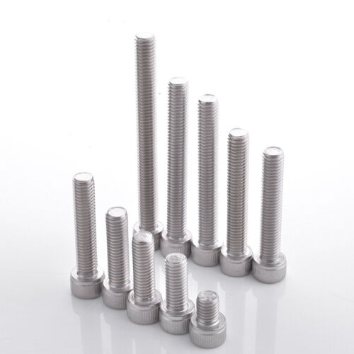 304 Stainless Steel Hex Socket Head Screw M2//M2.5//M3 Cap Head Screw Bolt Sizes