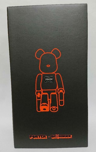 Medicom Toy x PORTER BE@RBRICK 400/% Black Bearbrick from Japan NEW
