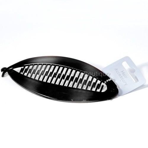 Fish Shaped 14cm Banana Clip Hair Grip Clamp Hair Accessory Black or Tort