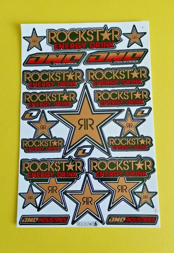 Skateboard Rockstar Stickers Motocross Moto Quad Bmx Atv Motorsport fiche 0015