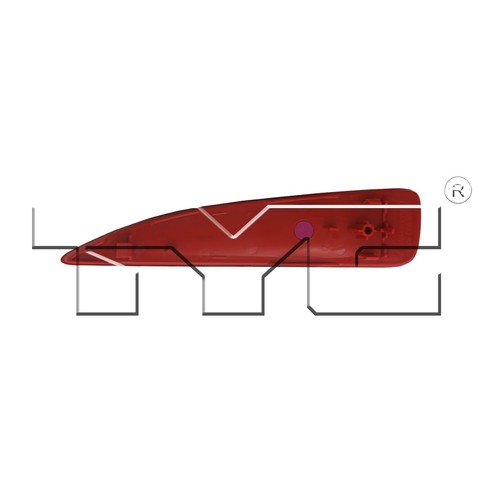 NSF Certified Driver Left Reflector Assembly TYC for Toyota Yaris 2012-2014