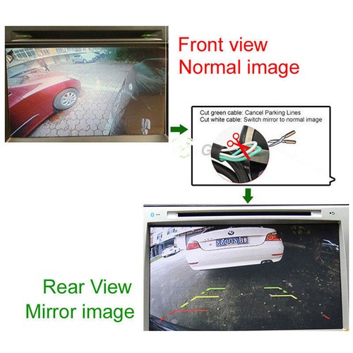 360 Degree Rotatable Sony CCD Parking Backup Car Front//Side//Rear View Camera s!