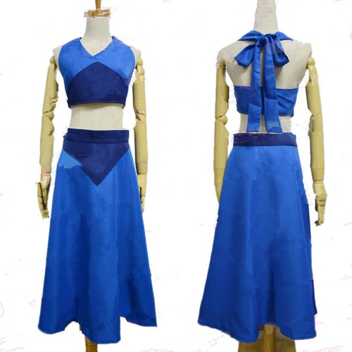 Details about / Steven Universe Lapis Lazuli Cosplay Costume Blue Long Dress Custom Made