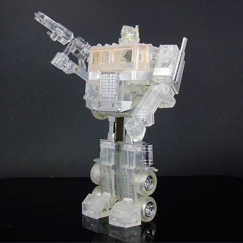 New arrival Transformers G1 clear Optimus prime transparent KO brand new Gift