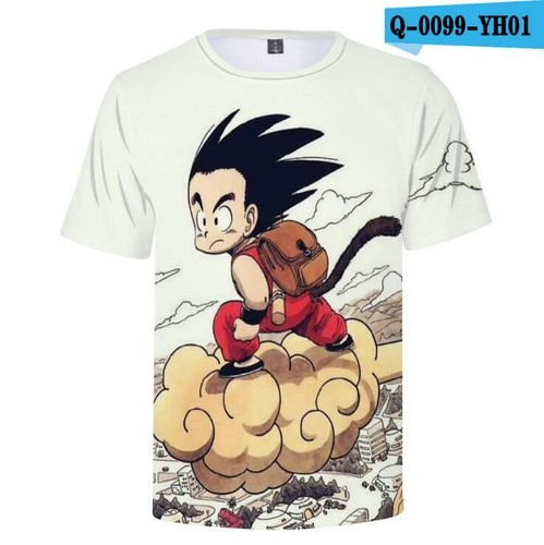 Mens Womens 3D Print Dragon Ball Z Vegeta Goku T-Shirts Casual Tees Anime Shirts